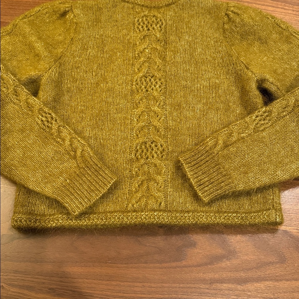 Sezane Evi Cardigan in Olive Green Sz XS/S - Picture 5 of 10
